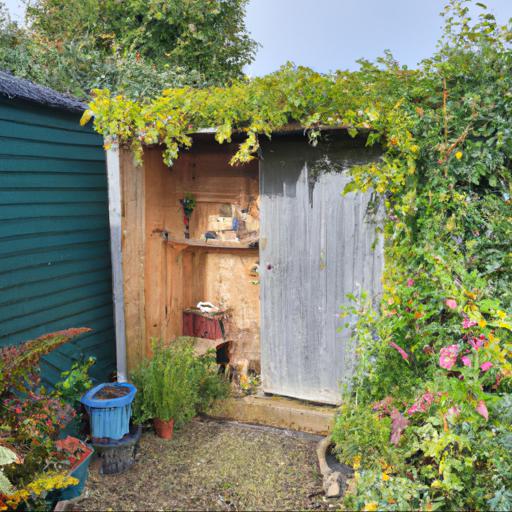 Benefits of using plants to hide a garden shed