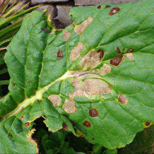 Common pests and diseases of rheum x hybridum stockbridge arrow