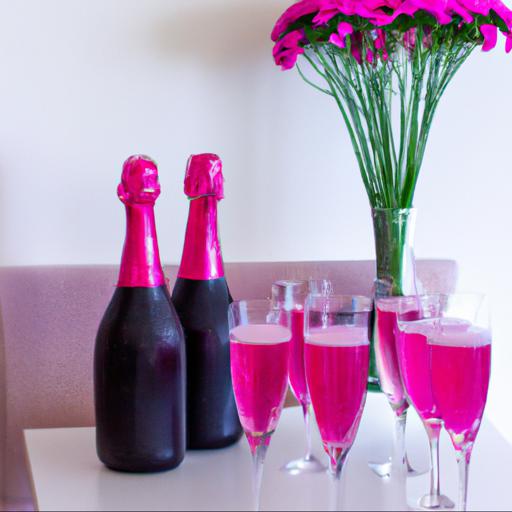 Creative ideas for decorating with fuchsia champagne