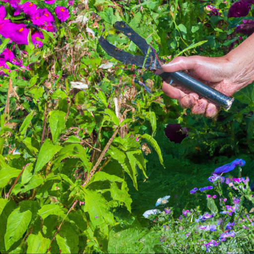 Different methods for cutting back herbaceous perennials