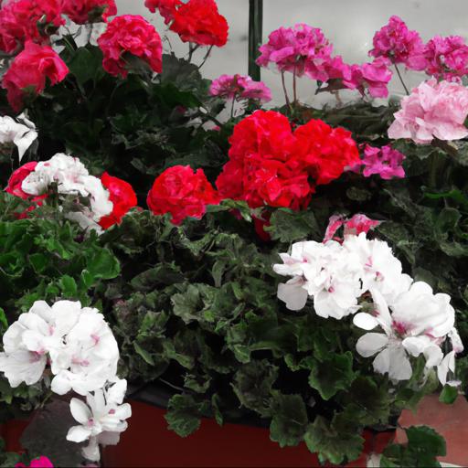 Different types of pelargonium attar of roses