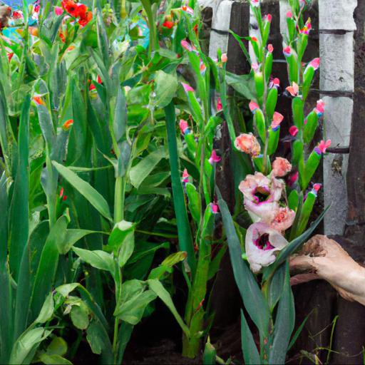 How to use gladiolus miss green in landscaping