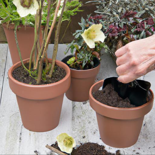 Tips for planting hellebores in containers