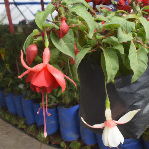 Types of fuchsias suitable for pots and containers