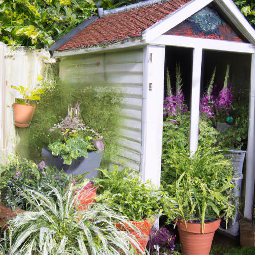 Types of plants to use for hiding a garden shed