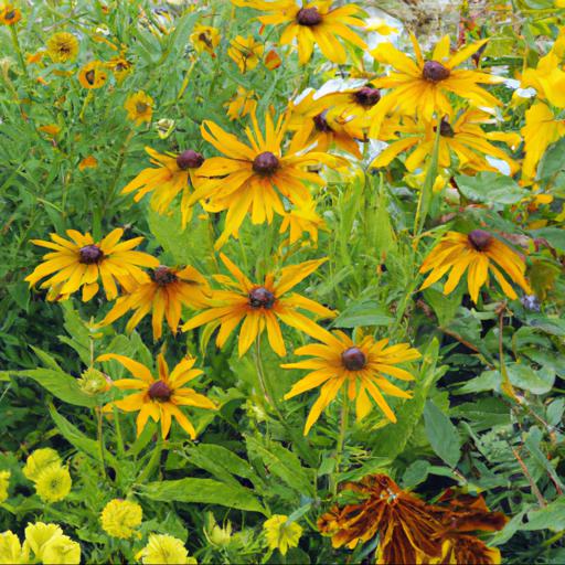 Benefits of growing rudbeckia hirta rustic dwarfs mixed