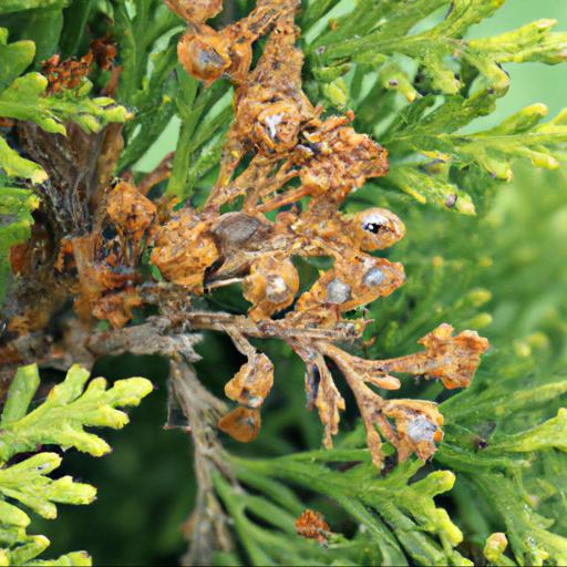 Common diseases and pests of thuja plicata