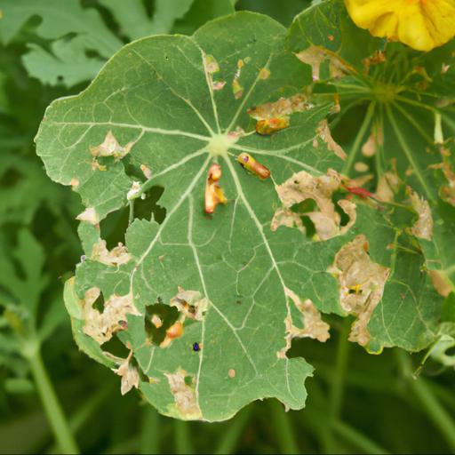 Common pests and diseases of tropaeolum peregrinum