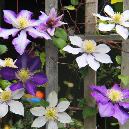 Different varieties of clematis for every season