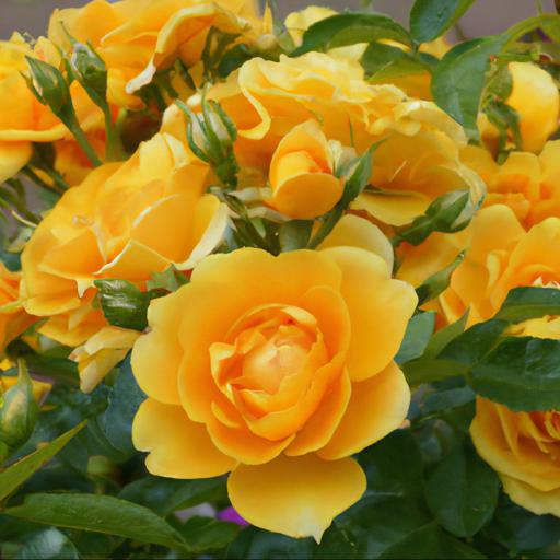 Growing and caring for rosa (floribunda group) gold spice