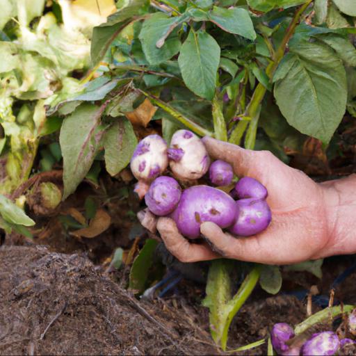 Growing and harvesting solanum tuberosum king edward