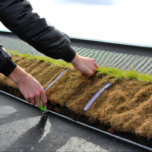 How to install plants for green roofs with soil depth of 50mm