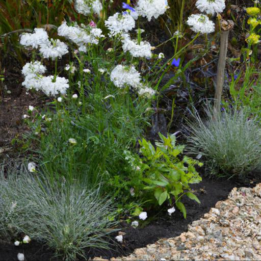 Tips for planting and maintaining a white themed border