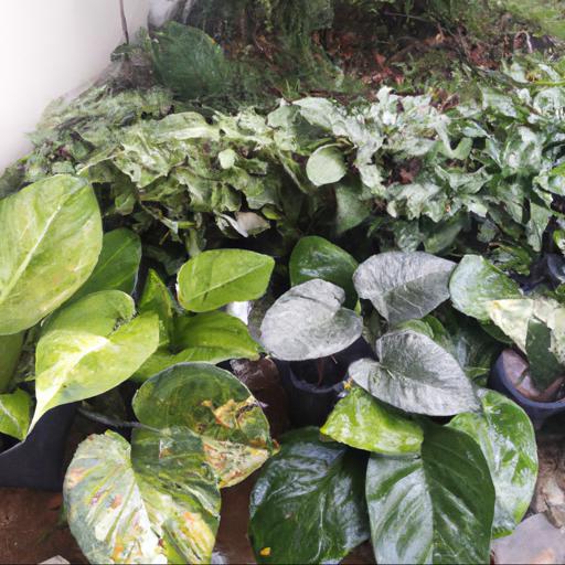 Types of foliage plants suitable for damp shade