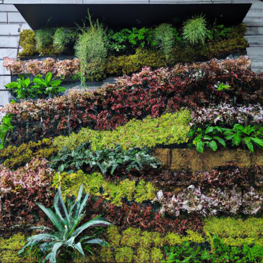 Types of plants suitable for a living wall