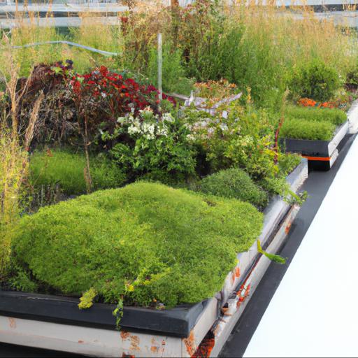 Types of plants suitable for green roofs with soil depth of 100mm