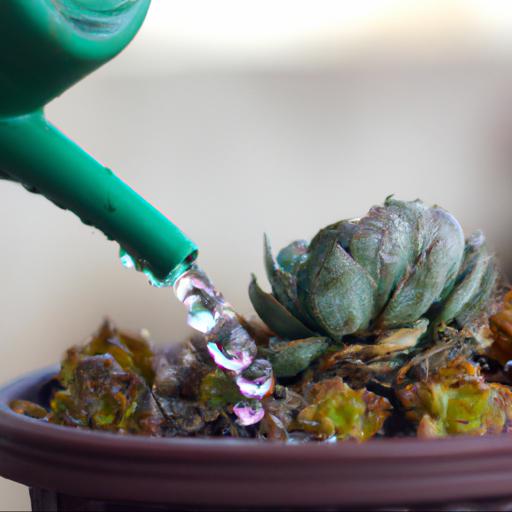 Watering and fertilizing succulents